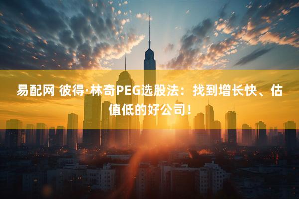 易配网 彼得·林奇PEG选股法：找到增长快、估值低的好公司！